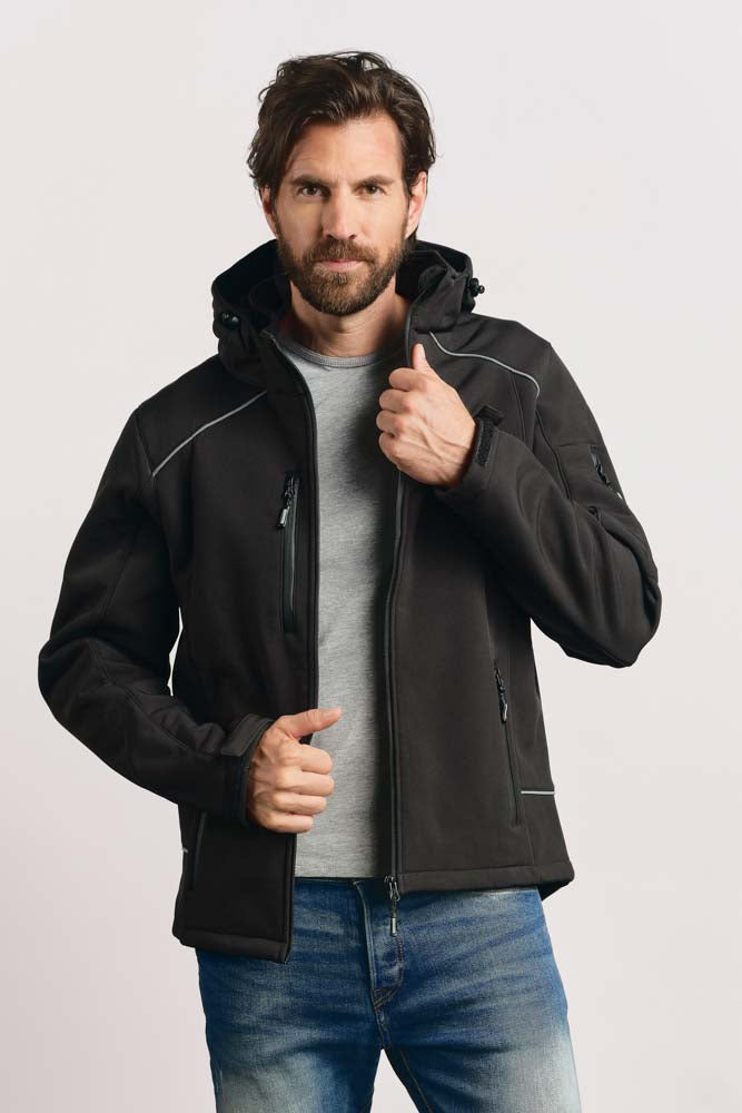 Men’s Warm Softshell Jacket Black