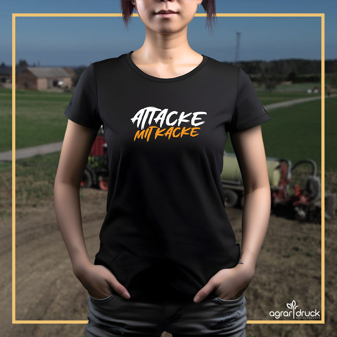 Attacke mit Kacke Damen T-Shirt