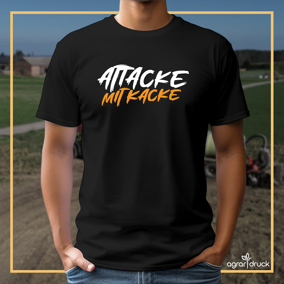 Attacke mit Kacke Herren T-Shirt