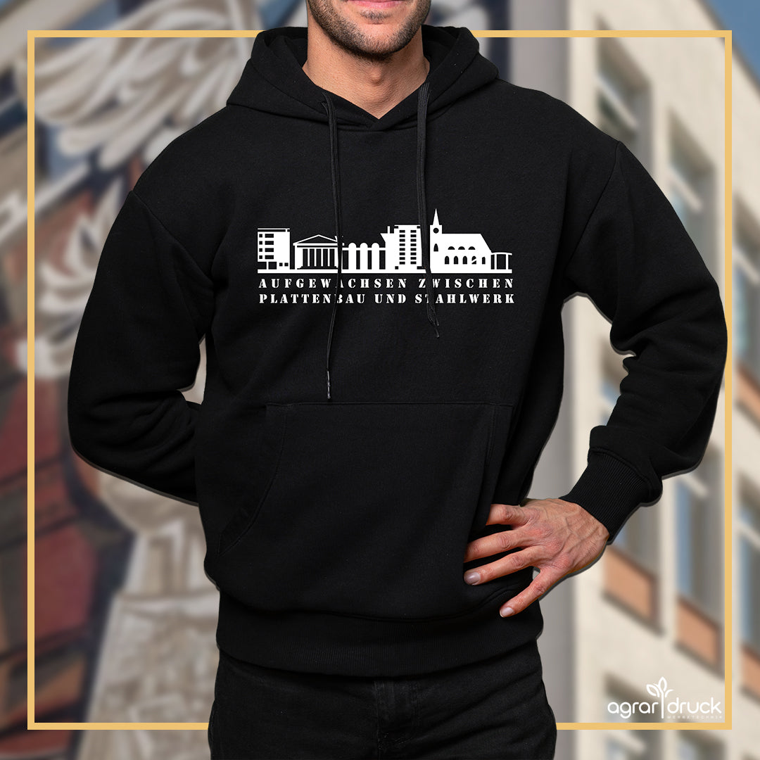 Plattenbau & Stahlwerk Unisex Hoodie