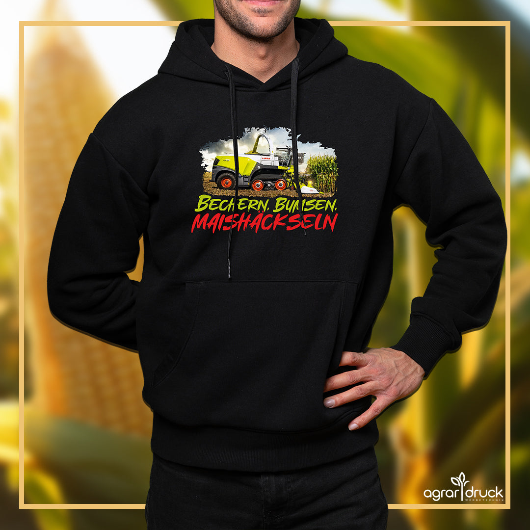 Bechern - Bumsen - Maishäckseln Unisex Hoodie