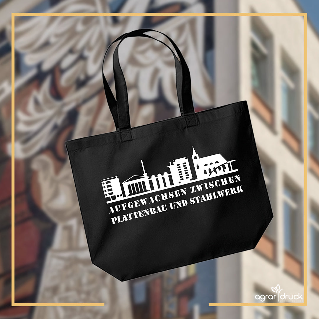 Plattenbau & Stahlwerk Einkaufstasche
