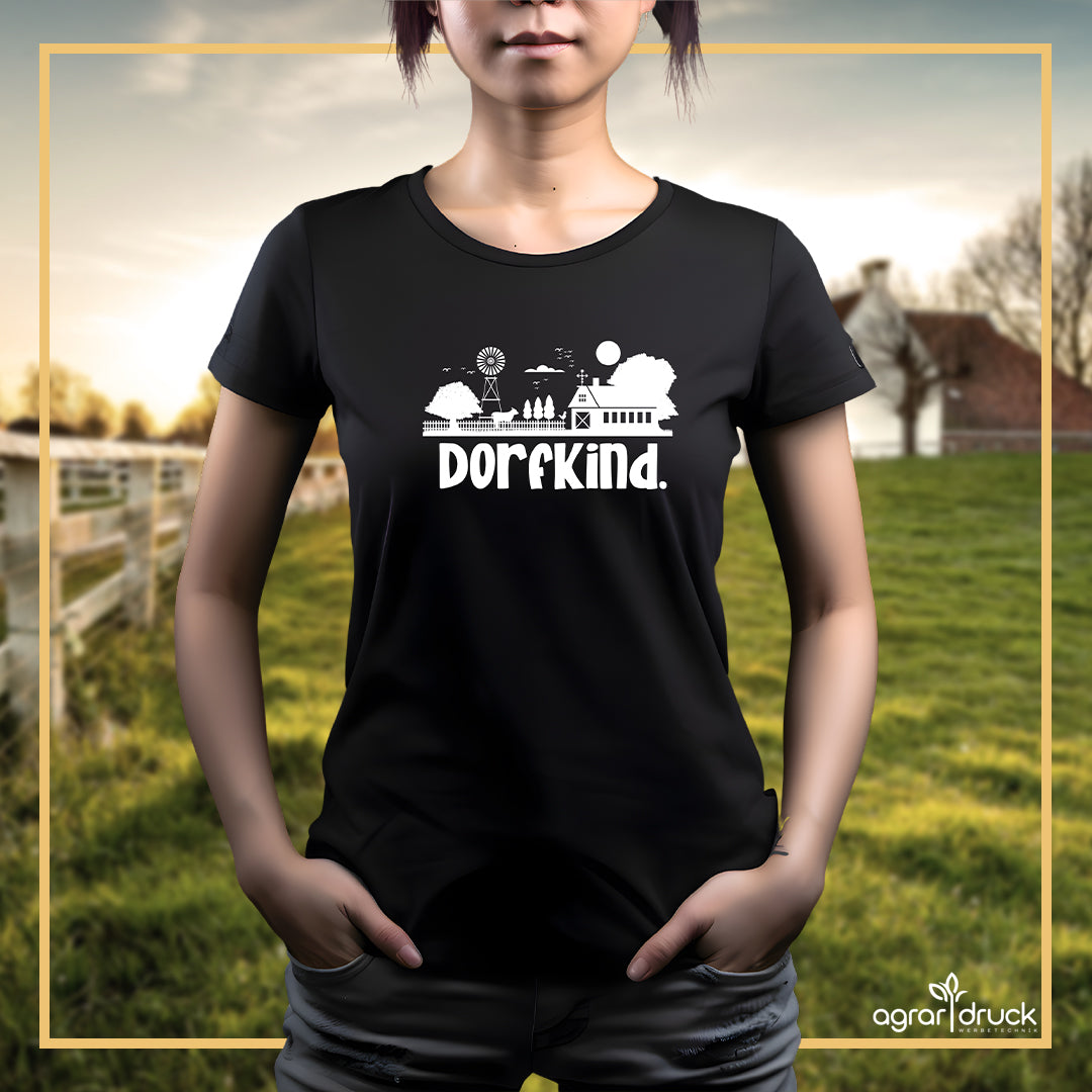 Dorfkind Landschaft Damen T-Shirt