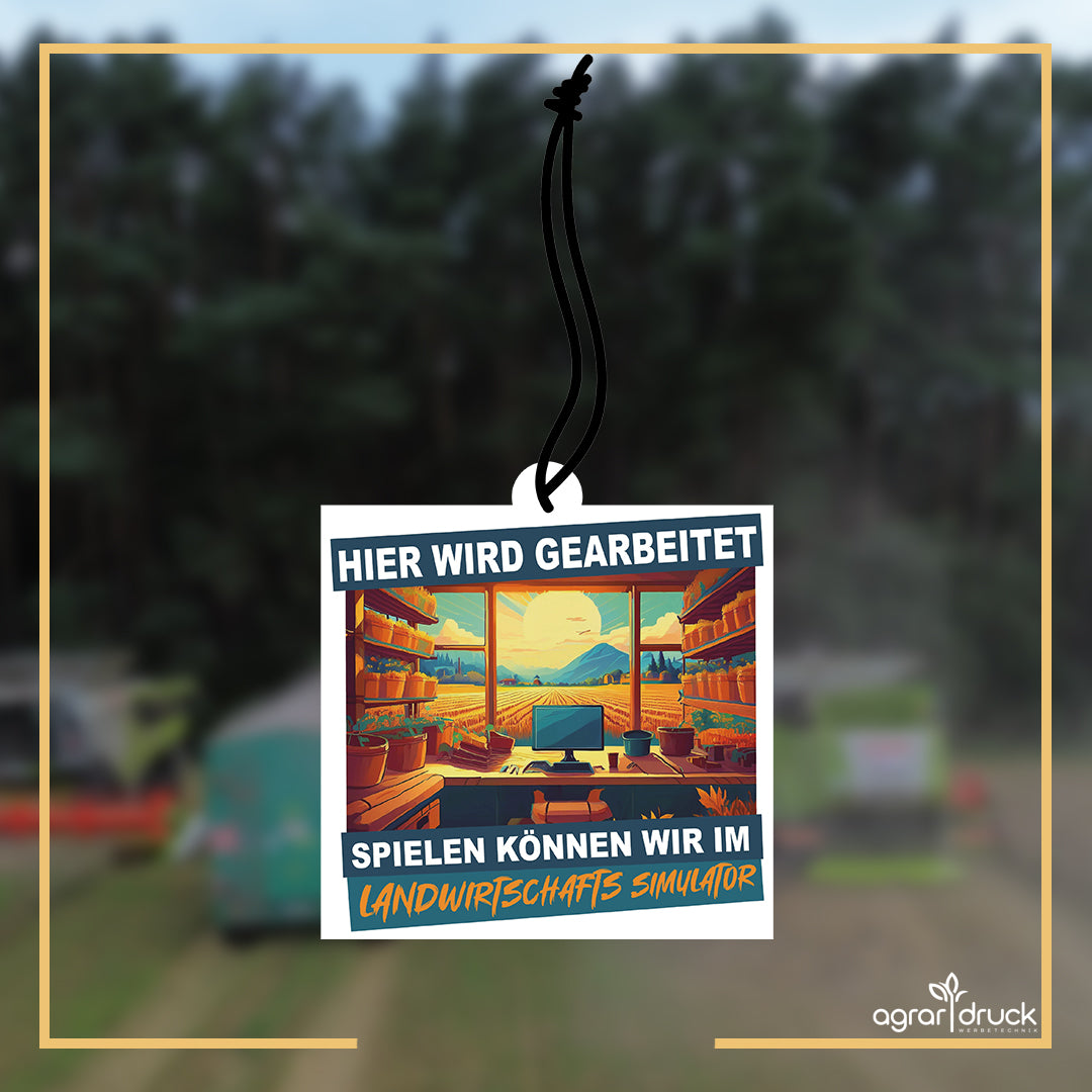 Duftbaum Hier wird gearbeitet