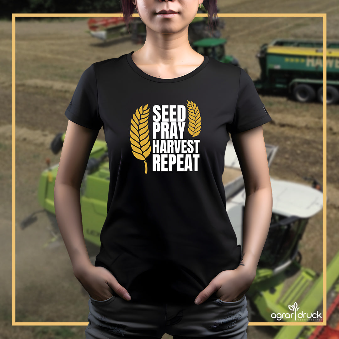 SEED PRAY HARVEST REPEAT Damen T-Shirt