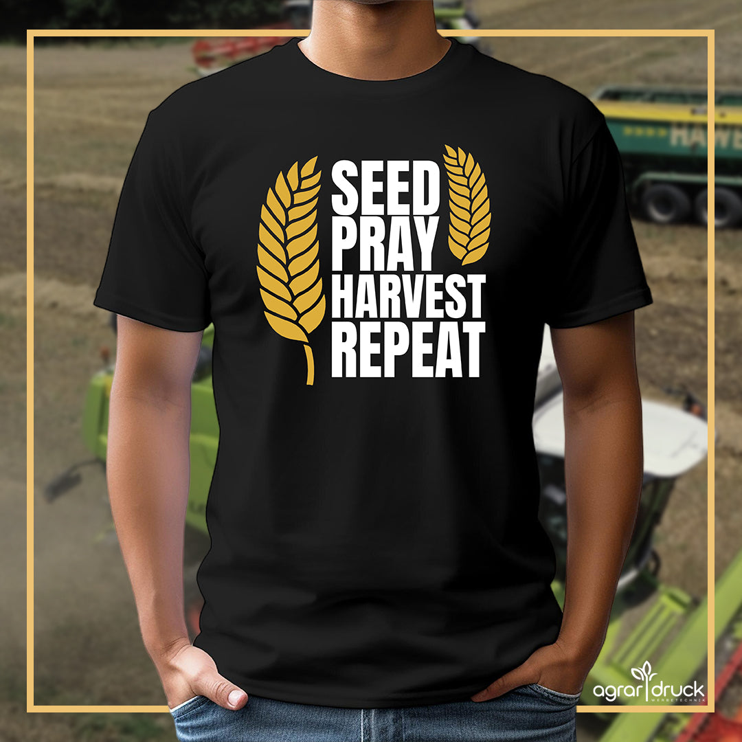 SEED PRAY HARVEST REPEAT Herren T-Shirt