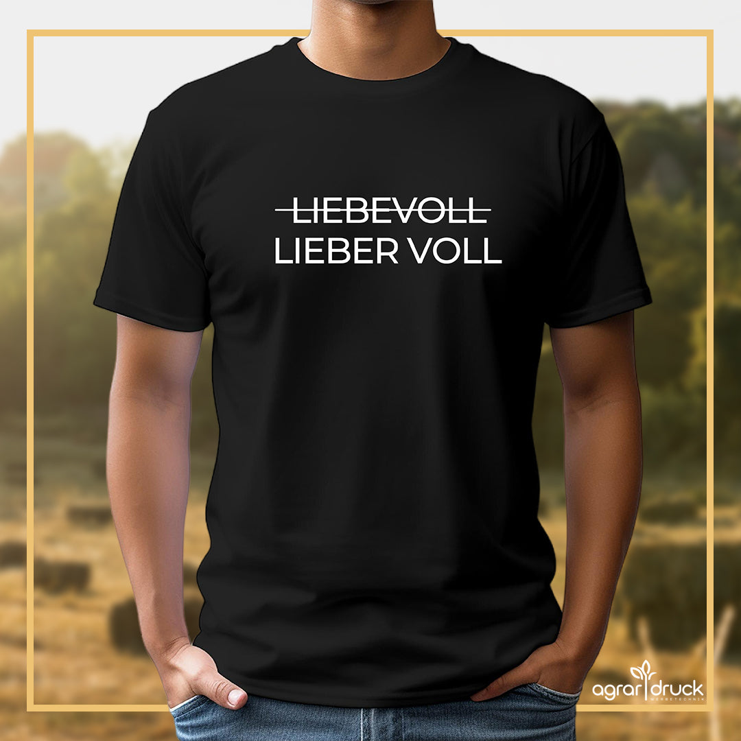 Liebevoll x Lieber voll Herren T-Shirt
