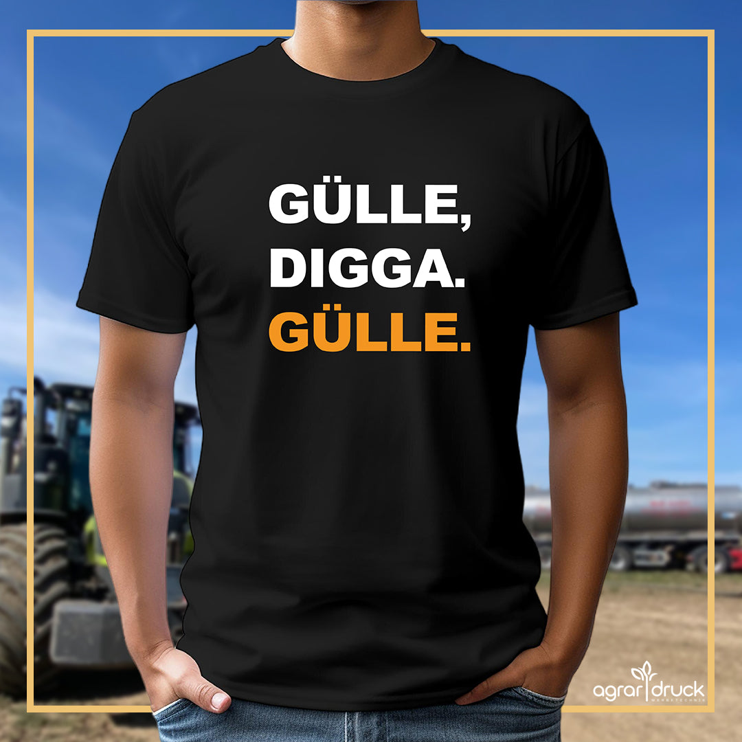 Gülle, Digga. Gülle. Herren T-Shirt
